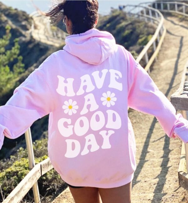 Spring And Autumn Men's Women's Hoodie Flower Print Casual Hoodie - Image 6