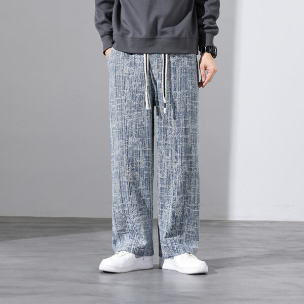 Loose Tappered Korean Style Trendy Casual Pants - Image 5