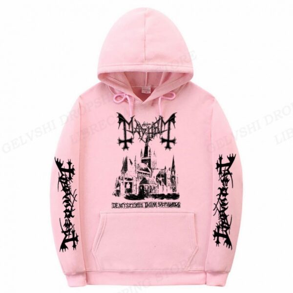 Men's Solid Color Printed Fashion Hoodie - Image 7
