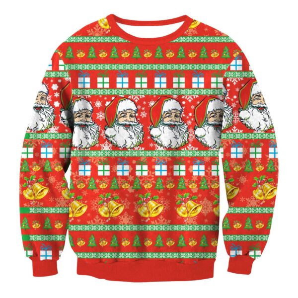 Autumn Winter Fashion Christmas Sweater Santa Elf Funny Pullover Womens Mens Print Sweaters Tops Clothing - Image 8