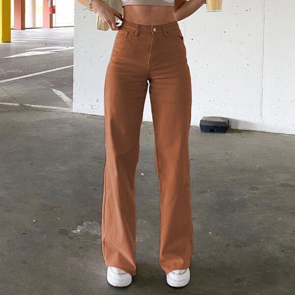Spice Girl Style High Waist Slim Jeans Bell Bottoms - Image 8