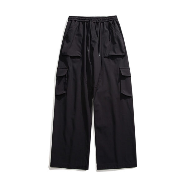 Loose Straight Track Pants Men - Image 4