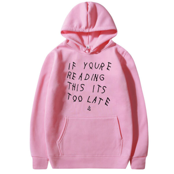 Letter Print Hoodie Men's Women's High Quality Hoodie - Image 5