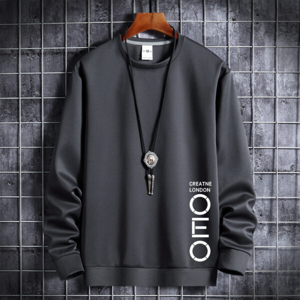 Thin Round Neck Sweater Men's Korean Hipster Sports Hoodie Male Student Coat Men - Image 8