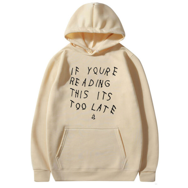 Letter Print Hoodie Men's Women's High Quality Hoodie - Image 6