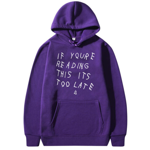 Letter Print Hoodie Men's Women's High Quality Hoodie - Image 4