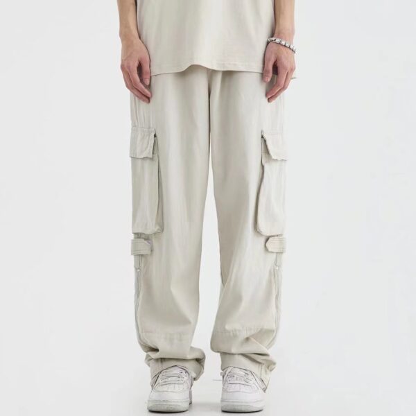 Multi Pocket Cargo Pants Men's Casual Pants Loose - Image 2