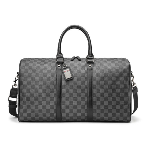 Large Capacity Short Distance Crossbody Bag Korean Plaid Travel Handbag - Image 10