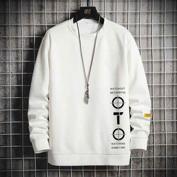 Mens Sweater All-match Bottoming Shirt Long Sleeve Printing - Image 2