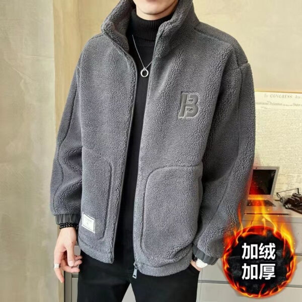 Lamb Wool Coat For Men Autumn And Winter - Image 6
