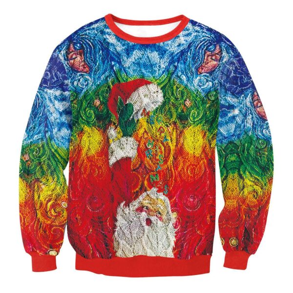Autumn Winter Fashion Christmas Sweater Santa Elf Funny Pullover Womens Mens Print Sweaters Tops Clothing - Image 4