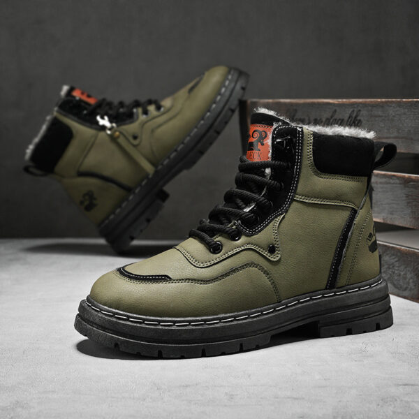 Men's Fashion British Style High-top Martin Boots - Image 4