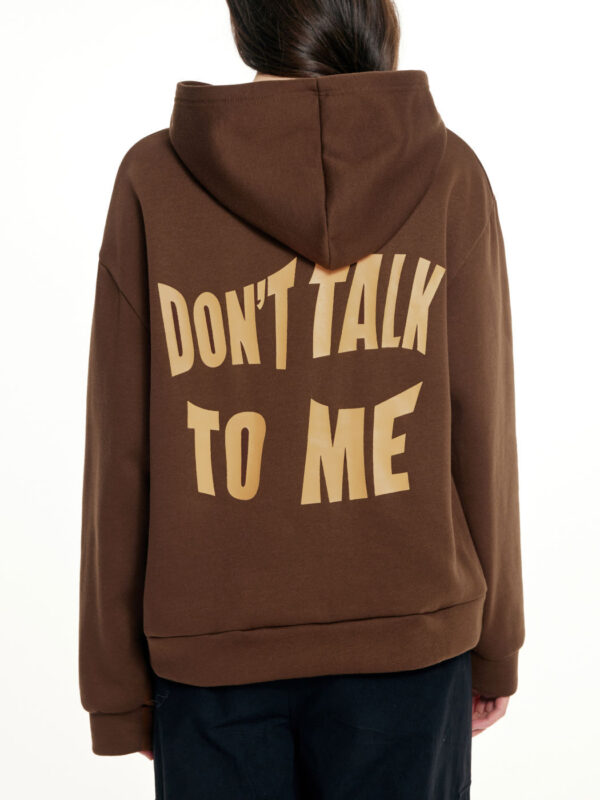 2023 Letters Print Casual Loose Long -sleeved Hooded Sweater - Image 6