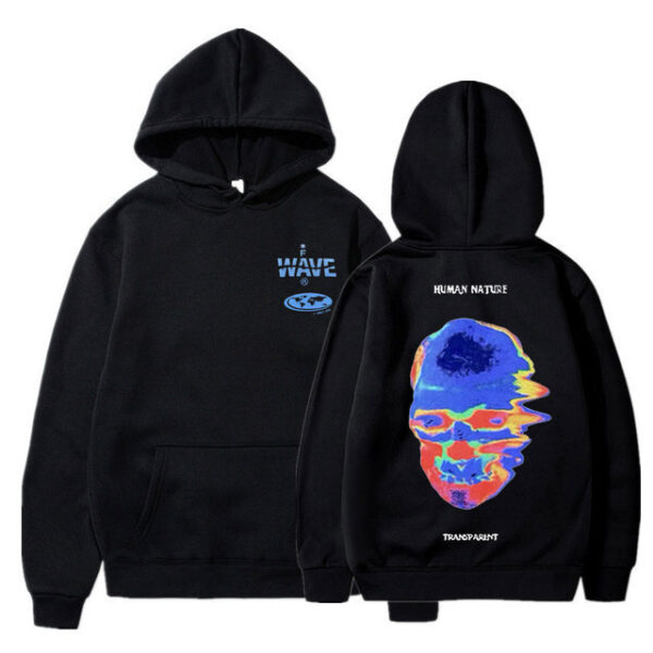 Creative Printing Hooded Men's Sweater - Image 6