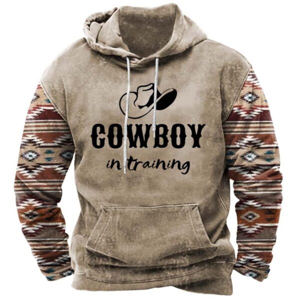 Men's 3D Printed Hooded Pocket Sweatshirt - Image 3