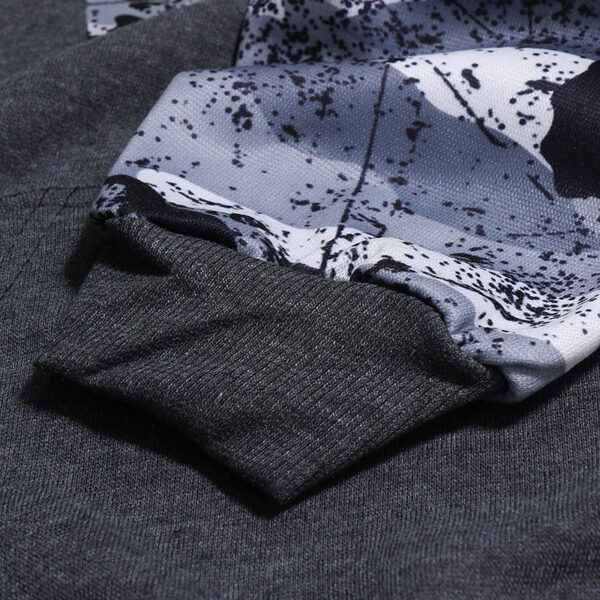 Mens Long Sleeve Camouflage Print Sweatshirt - Image 3