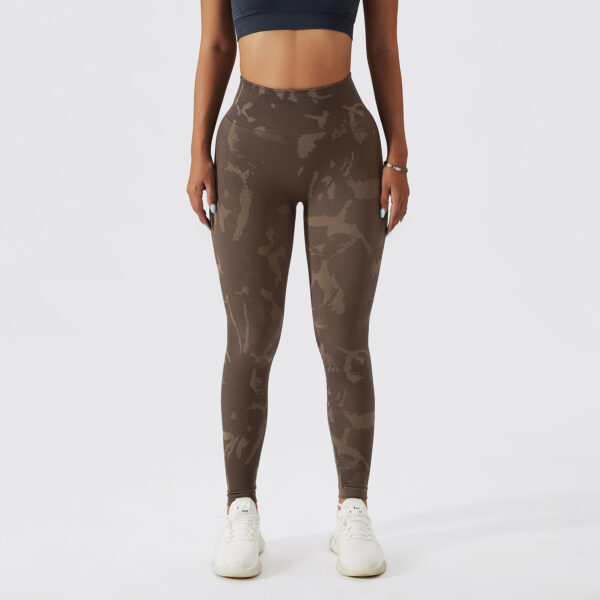 Camouflage Peach Hip Raise Fitness Pants Women's Quick-drying - Image 5