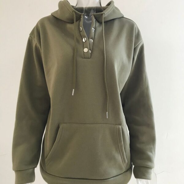 Men's Loose Fitting Casual Hooded Sweater - Image 5
