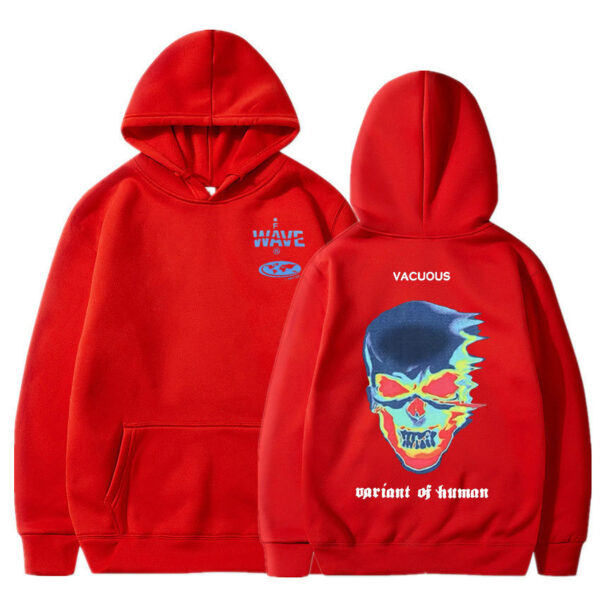 Skeleton Thermal Imaging Graphic Print Hoodie Men Women - Image 7