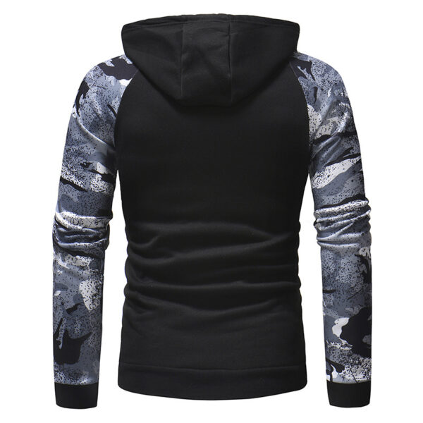 Mens Long Sleeve Camouflage Print Sweatshirt - Image 5