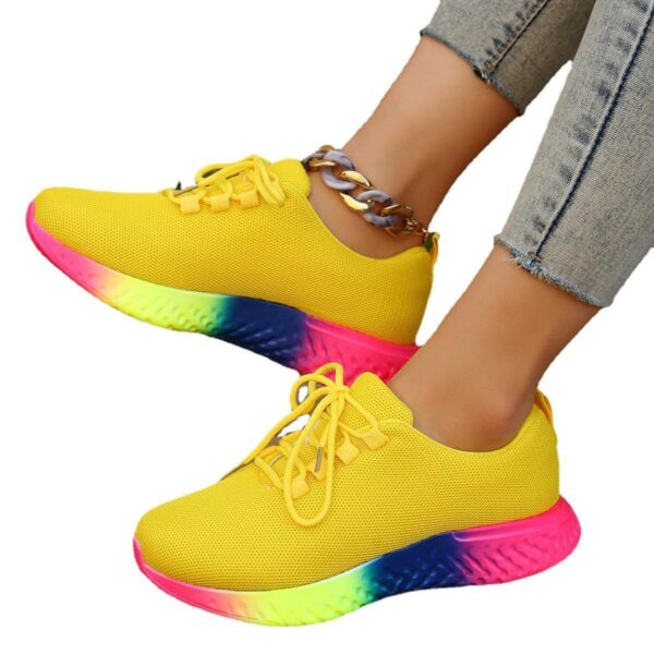Women's Plus Size Rainbow Low Stretch Pumps - Image 3
