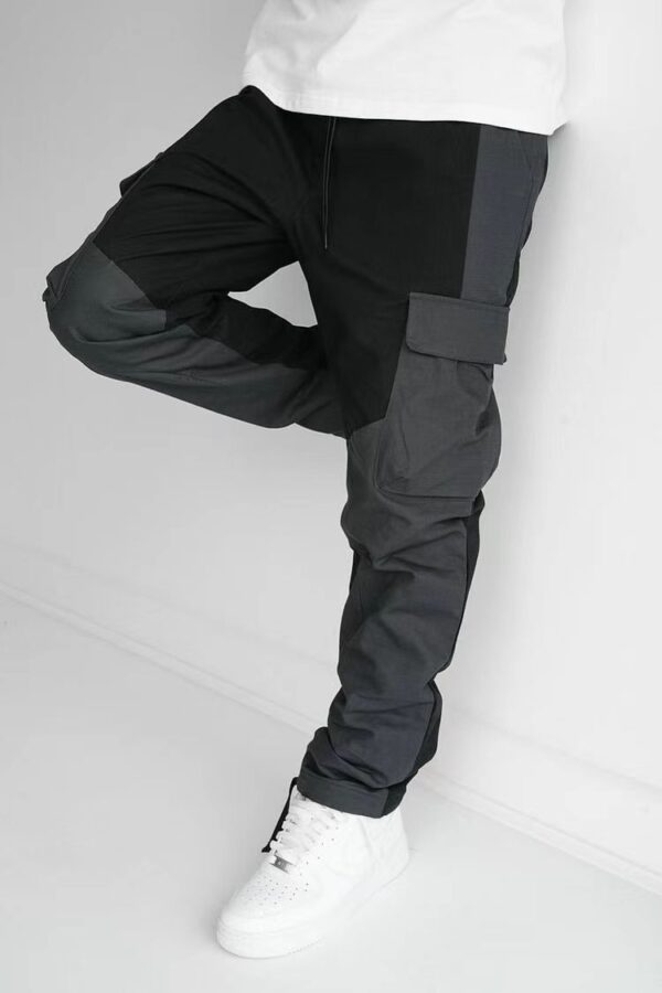 Large Pocket Stitching Trousers Men's Loose Feet - Image 4