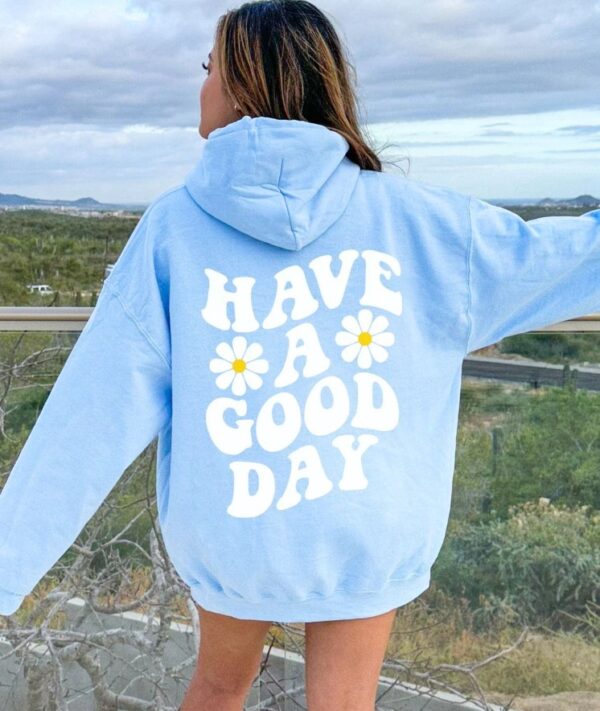 Spring And Autumn Men's Women's Hoodie Flower Print Casual Hoodie - Image 7
