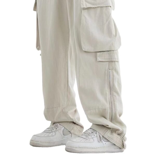 Multi Pocket Cargo Pants Men's Casual Pants Loose - Image 3