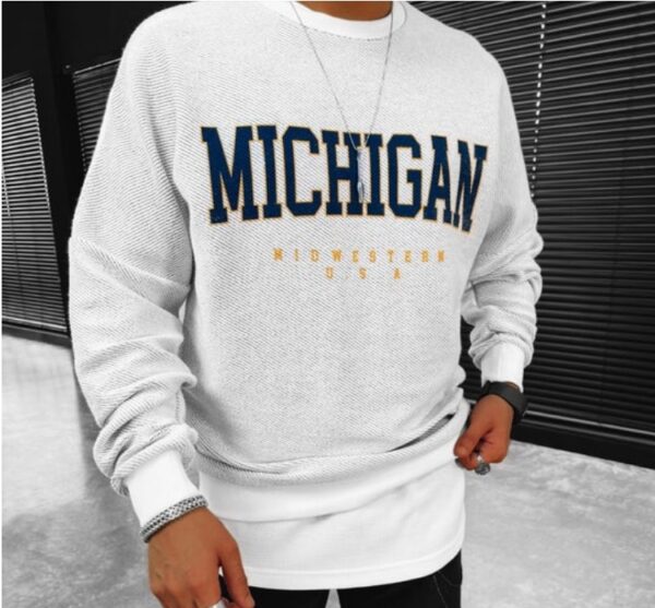 3D Digital Printing Men's Round Neck Polyester Hooded Sweatshirt - Image 3