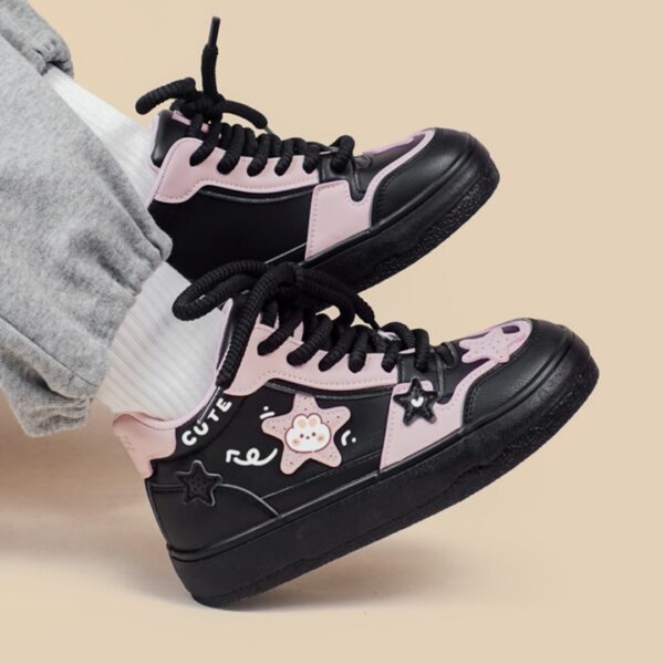 Women's Versatile Sports And Leisure High Top Sneakers - Image 5