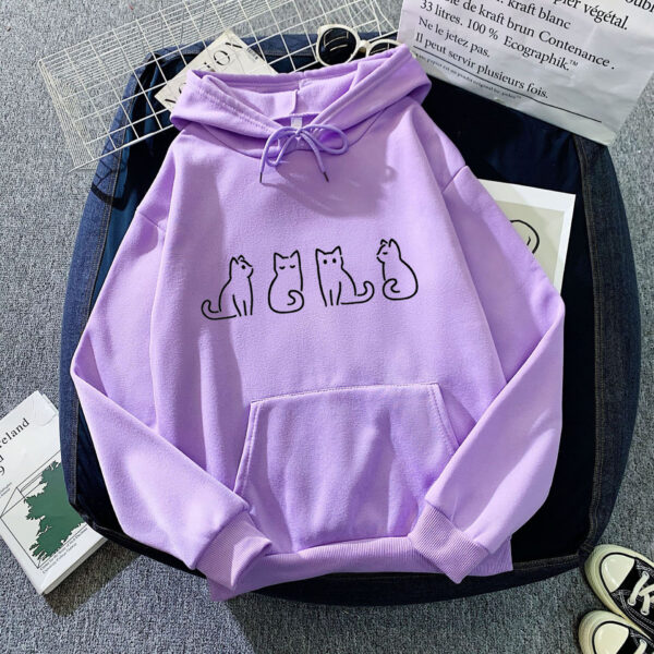 Hoodie Sweater Couple Loose Printed Top - Image 4