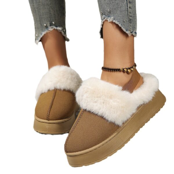 Autumn And Winter New Ladies Platform Cotton-padded Boots - Image 6