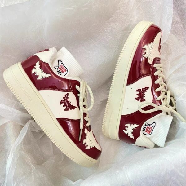 Hip Hop Platform Summer New Butterfly Bat Breathable Sneakers - Image 5