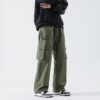 Loose Straight Track Pants Men - Image 9