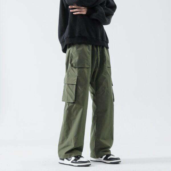 Loose Straight Track Pants Men - Image 9