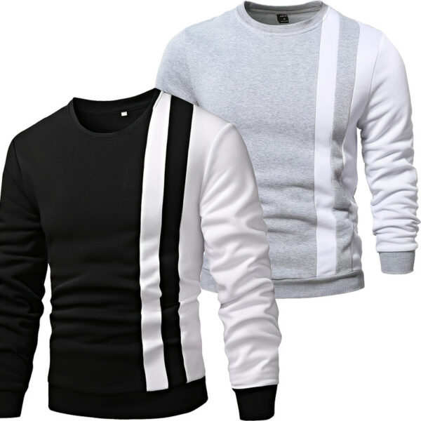 Loose Color Matching Outdoor Keep Warm Undershirt Base Shirt - Image 4