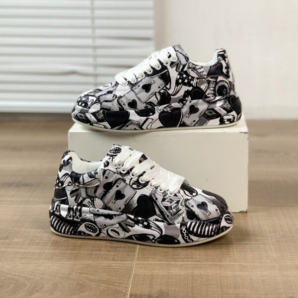 Hand-painted Shoes Women's Platform Casual Shoes Painted Sports - Image 3