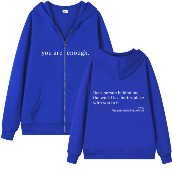 Hoodies Plus Size Sweatshirt Casual Drawstring Zipper Clothes - Image 9