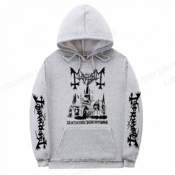 Men's Solid Color Printed Fashion Hoodie - Image 5