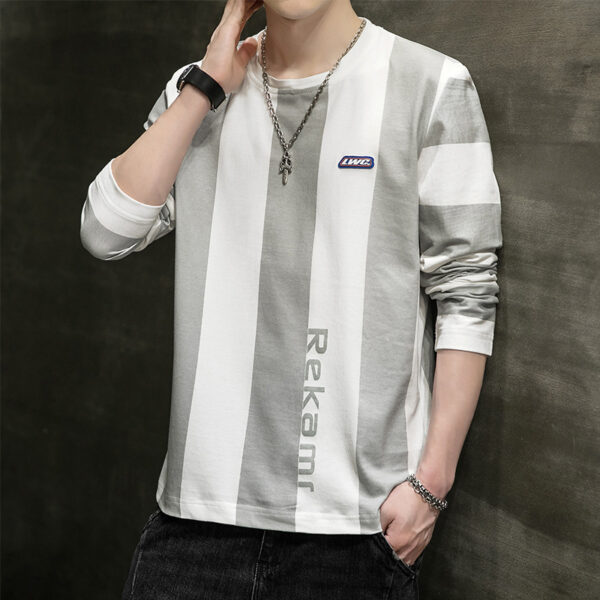 Striped Hoodie Long Sleeves For Men - Image 4