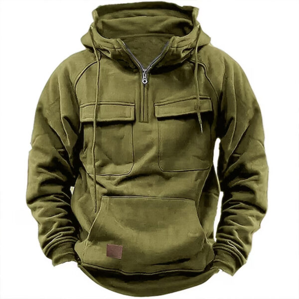Men's Solid Color Casual Sweatshirt - Image 5