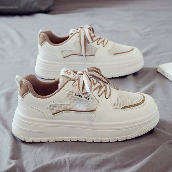 Platform White Shoes Minority All-match Running Leisure Sneakers - Image 2
