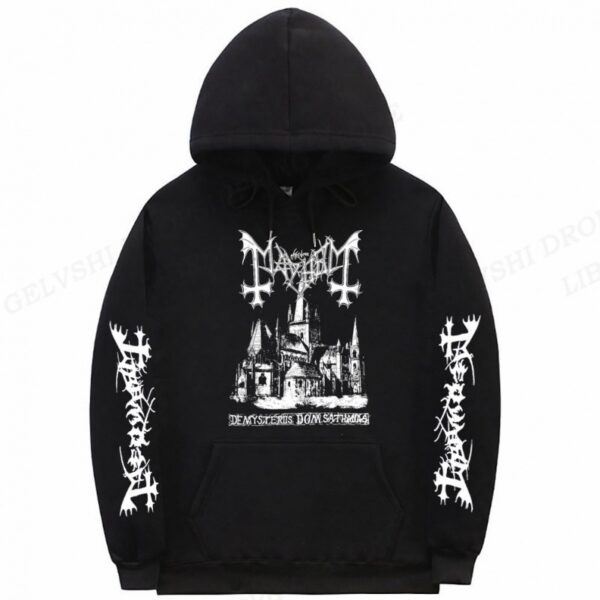 Men's Solid Color Printed Fashion Hoodie - Image 4