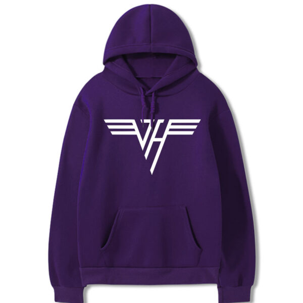 New Printed Loose Fleece Hooded Sports Couples Coat - Image 2