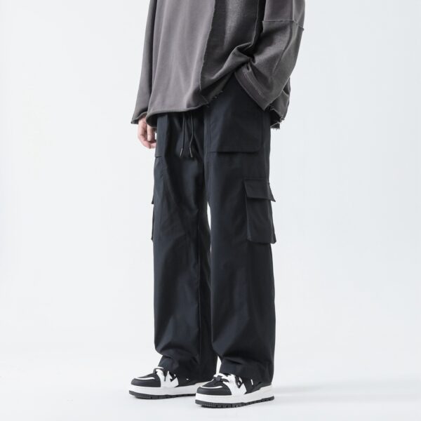 Loose Straight Track Pants Men - Image 8