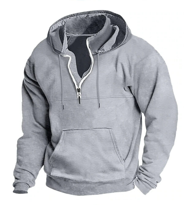 European And American Autumn And Winter New Hooded Sweater Thick Casual Jacket Men - Image 9