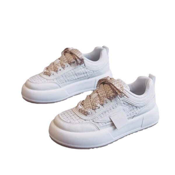 Thick Bottom Spring And Autumn Milk Fufu Show Feet Little Wild Original Niche Sports Board Shoes - Image 3