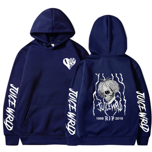 Men's And Women's Printed Loose Hoodie - Image 7