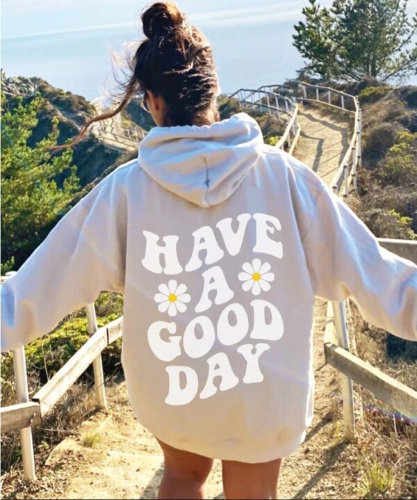 Spring And Autumn Men's Women's Hoodie Flower Print Casual Hoodie - Image 4