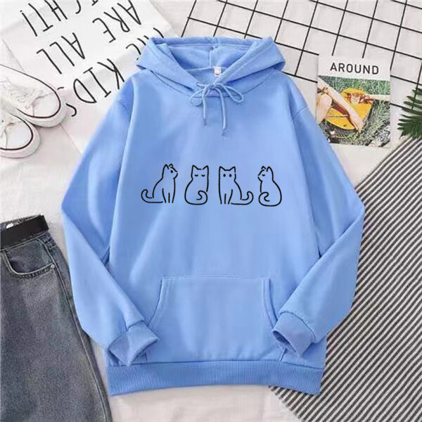 Hoodie Sweater Couple Loose Printed Top - Image 6